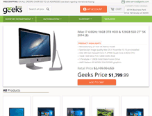 Tablet Screenshot of geeks.com